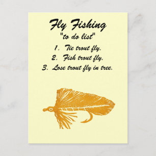 Pesca de mosca "para hacer la lista" postal "Matuk