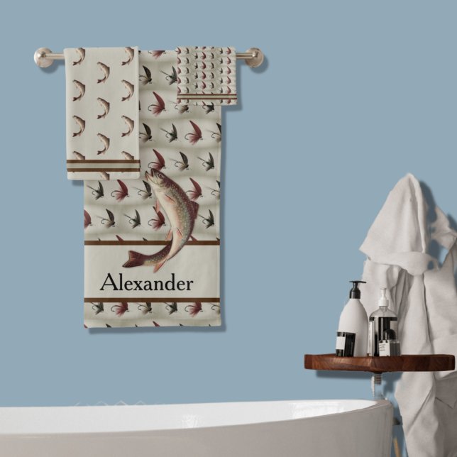 Pesca de mosca vintage trucha arco iris (Subido por el creador)