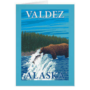 Pesca de oso en el río Valdez, Alaska