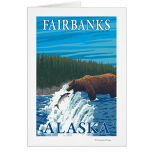 Pesca de oso en río - Fairbanks, Alaska