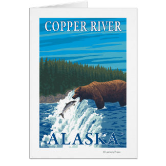 Pesca de oso en río - río de cobre, Alaska