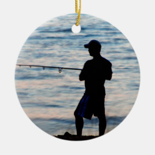 Pesca De Surf En El Ornamento De Dusk 6