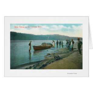 Pesca del Sena en el río de RiverColumbia, O