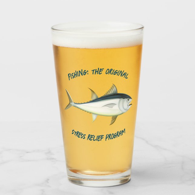 Pesca: El estrés original... - Cerveza pesquera. (Anverso (lleno))