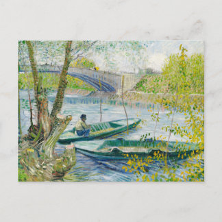 Pesca en la postal de Spring Vincent Van Gogh