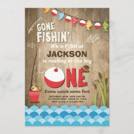 Pesca Madera de Invitación de Cumpleaños El Grande