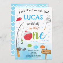 Pesca O-Fish-Ally 1er cumpleaños invitación