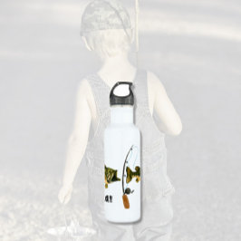 Pesca Papi Botella de agua de acero inoxidable