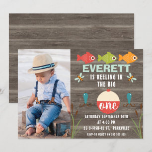 Pesca tambaleante en la gran invitación de un cump