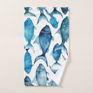 Pescado azul del océano Baño Nautical Beach Hous