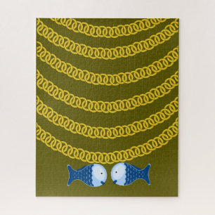 Pescado azul rompecabezas