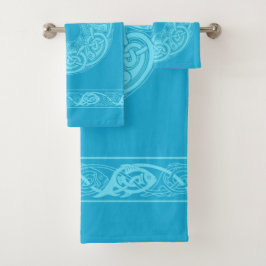 Pescado celta de Knotwork en azul