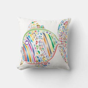 Pescado colorido 2 Almohada lateral