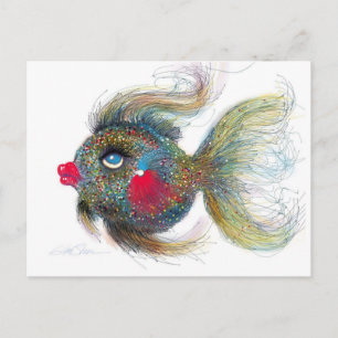 Pescado de fantasía: Tarjetas de postales de Kissi