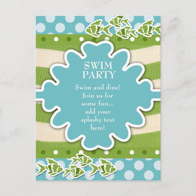 PESCADO EN EL MAR AZUL INVITACIÓN (Anverso)