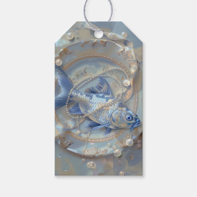 Pescado - Etiqueta de regalo (Anverso)