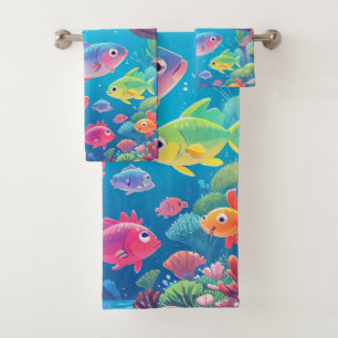 Pescado exótico en el Océano Azul Profundo: Vida m