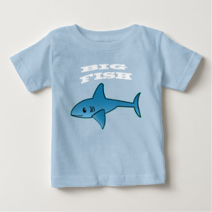 Pescado Grande - Bebé Bella Camiseta Jersey 