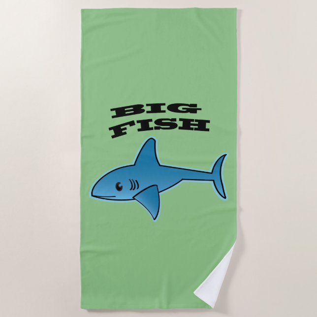 Pescado Grande - Toalla de playa (Anverso)
