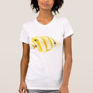 Pescado mariposa, camiseta de pescado tropical
