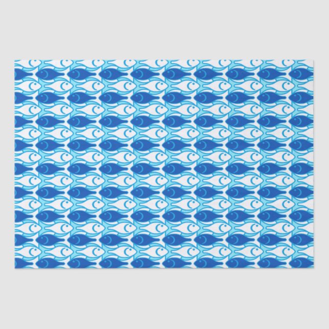 Pescado moderno de mediados del siglo, papel de te (Anverso)