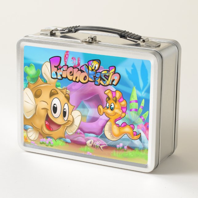 Pescado personalizado de FriendFish Lunchbox (Anverso)