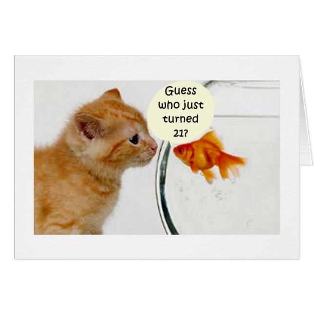 PESCADO PREGUNTA A KITTEN QUIÉN ES "21" (Anverso (Horizontal))
