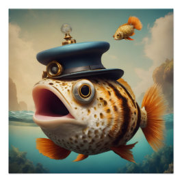 Pescado Puffer no 2 Poster brillante