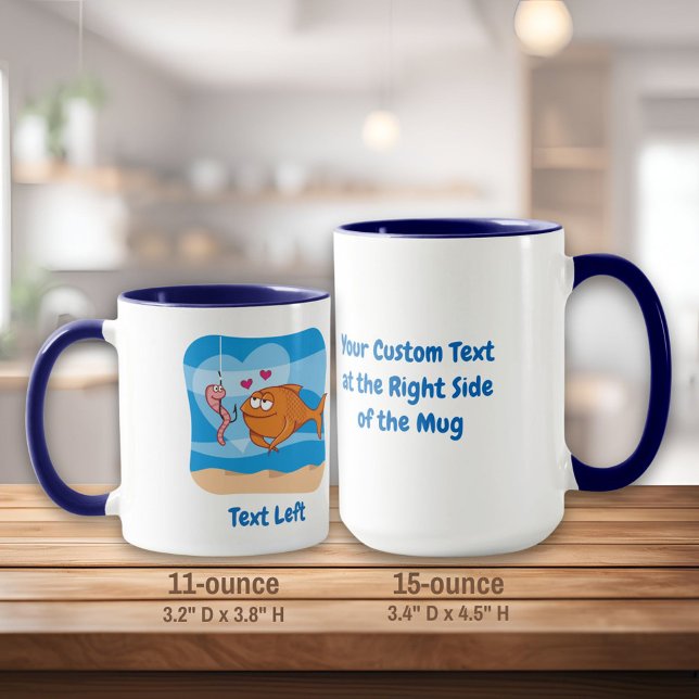 Pescado y cebo en la taza de amor (Subido por el creador)