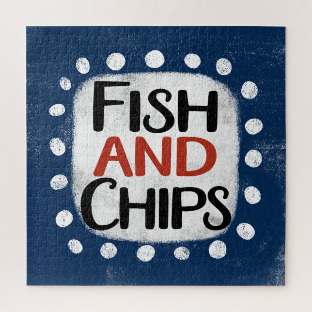 Pescado Y Chips Rompecabezas (Vertical)