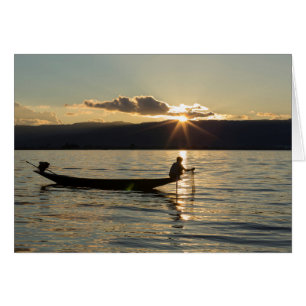 Pescador al atardecer