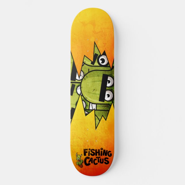 Pescador Cactus Skateboard (Anverso)