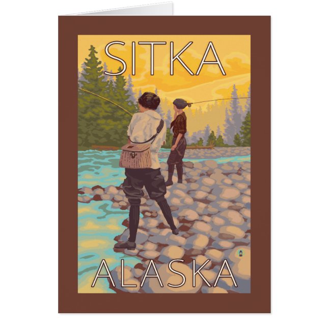 Pescador de mujeres en vuelo - Sitka, Alaska (Frente)