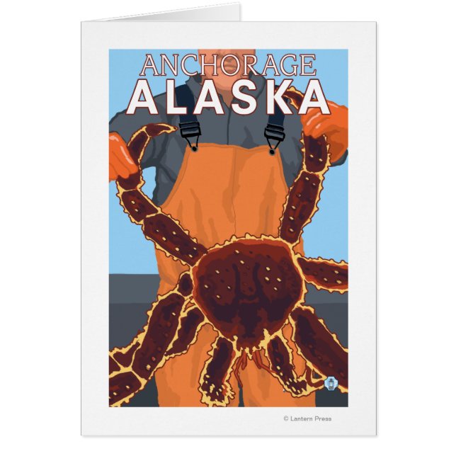 Pescador del cangrejo rey - Anchorage, Alaska (Frente)