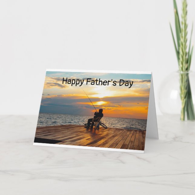 "PESCADOR" EN TARJETA DE *DÍA DEL PADRE* (Anverso)