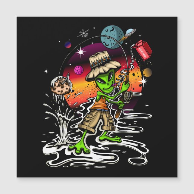 Pescador Espacial (Anverso)