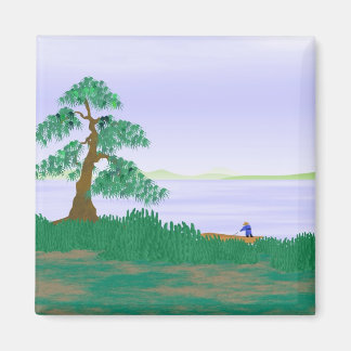 Pescador japonés - imán