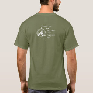 Pescadores de la camiseta masculina de manga corta