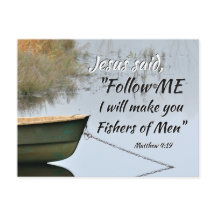 Pescadores de la tarjeta postal de las escrituras