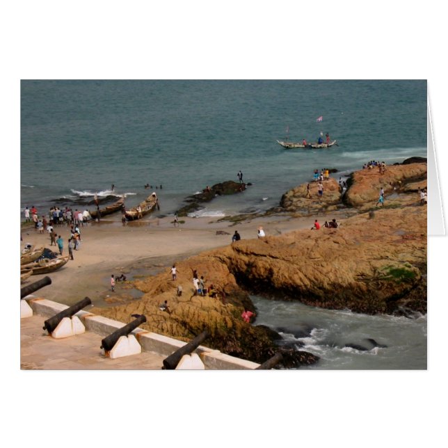 pescadores en la tarjeta de trabajo (Anverso (Horizontal))