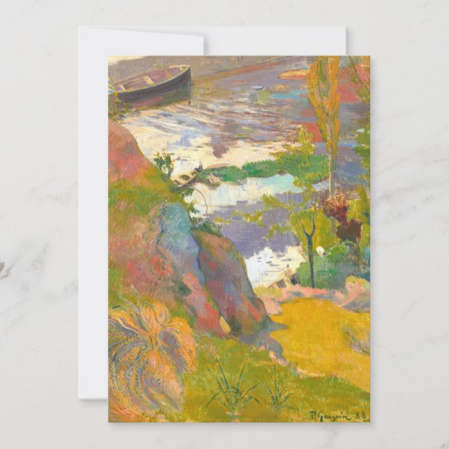 Pescadores y bañistas | Paul Gauguin (Anverso)