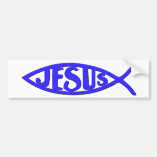 Pescados de Jesús (azul de la pegatina para el
