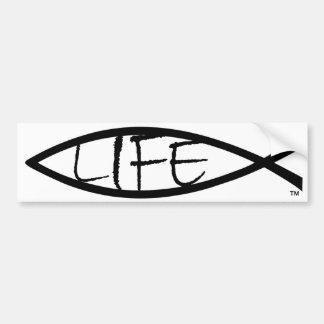 Pescados de Jesús de la "vida" - pegatina para el