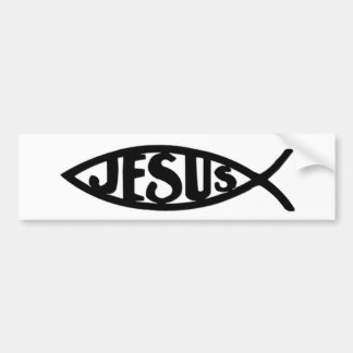 Pescados de Jesús (negro de la pegatina para el