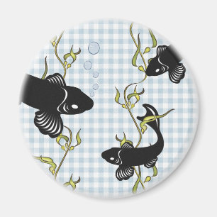 Pescados de Koi 2,25" imán