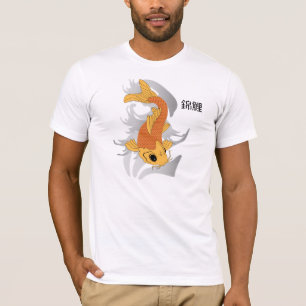 Pescados de Koi del dragón de agua, camiseta