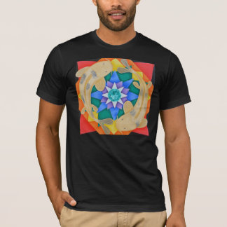 Pescados de Koi y camisa de Lotus
