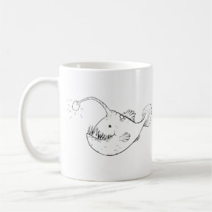 Pescados de pescador del mar profundo de la taza