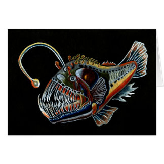 Pescados de pescador del mar profundo toda la