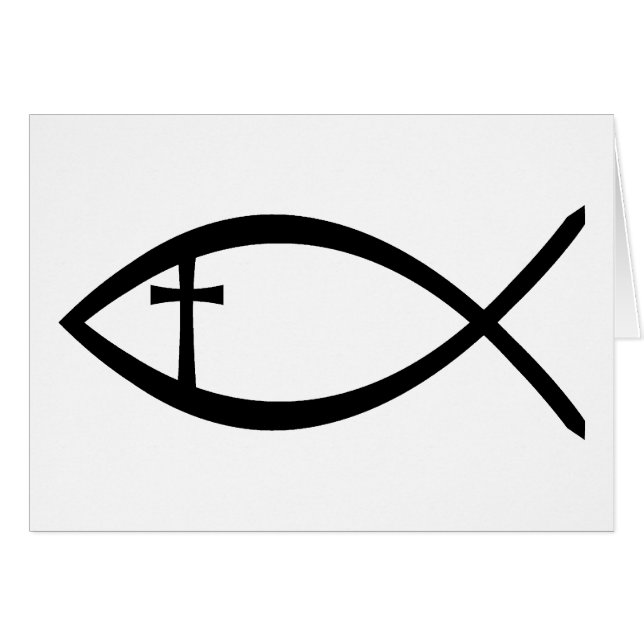 Pescados del cristiano de Ichthus (Anverso (Horizontal))